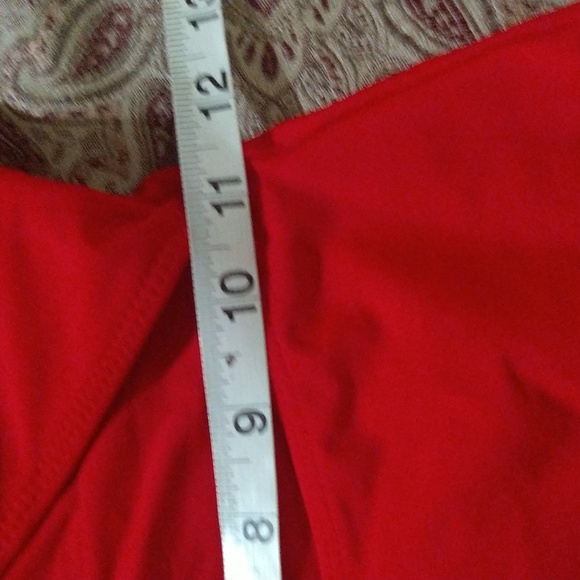 Size S NWOT red one piece cutout swimsuit - Picture 7 of 15